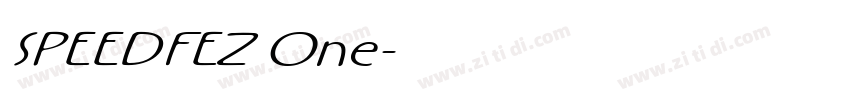 SPEEDFEZ One字体转换